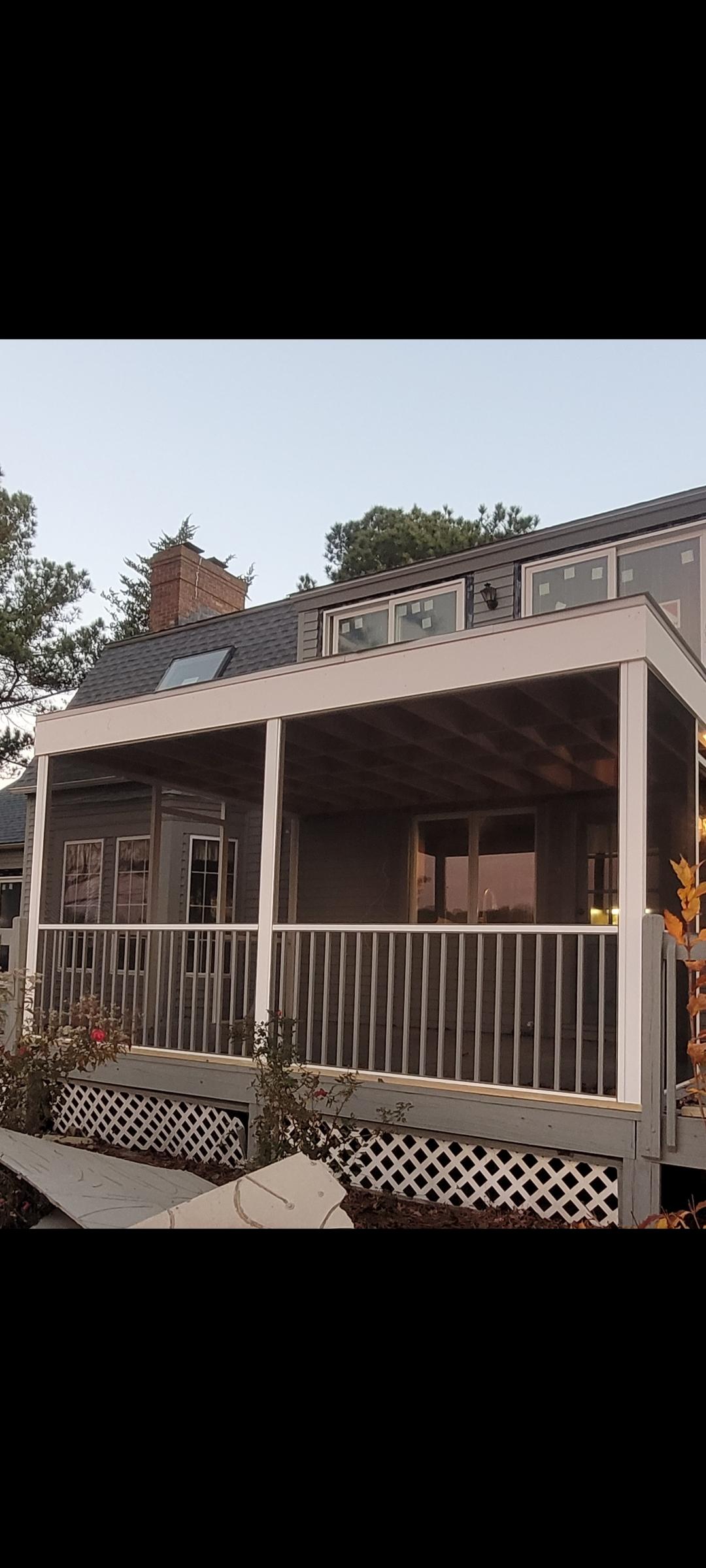 Elevated Deck Screened Porch Addition