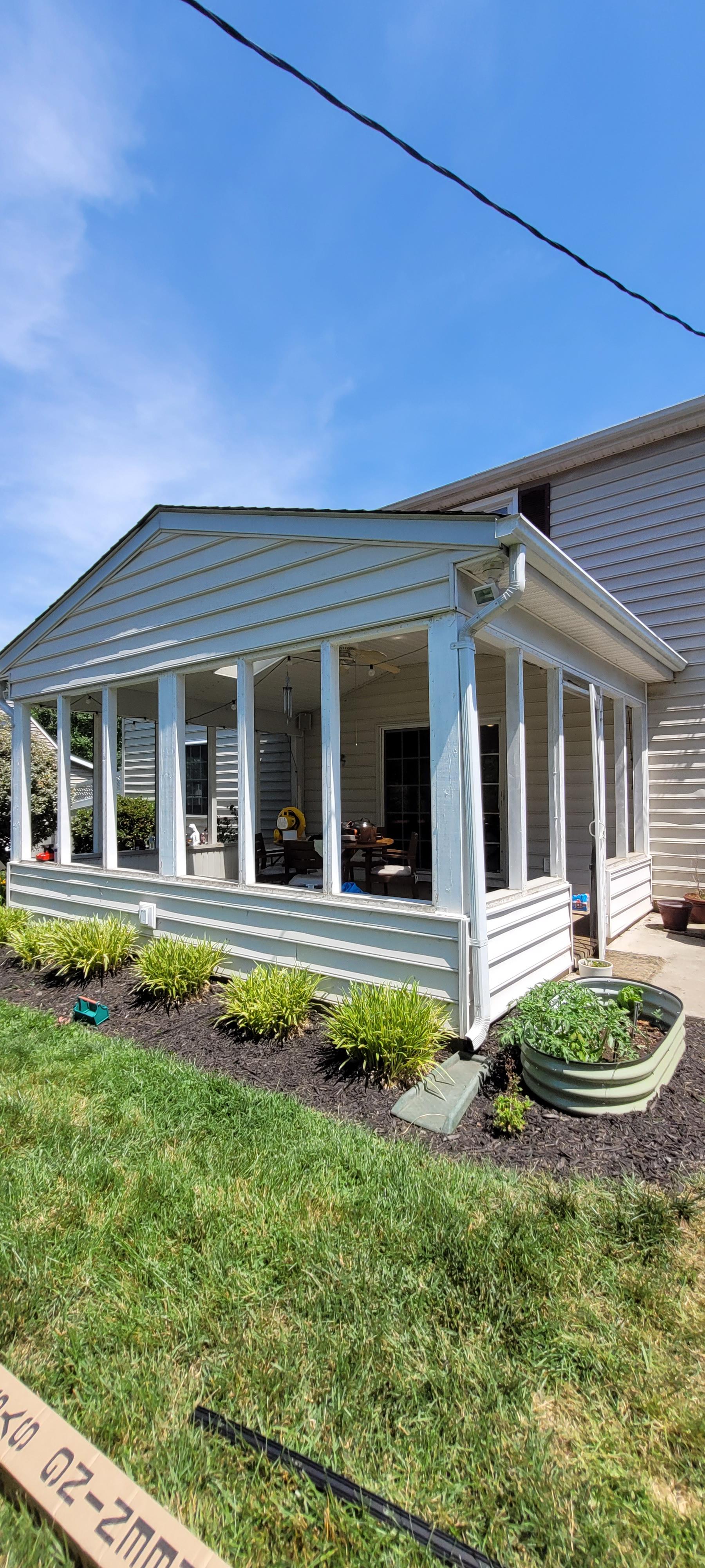 Gabled Backyard Screened Patio — view 1 of 3